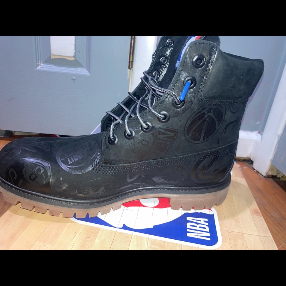 Timberland Men’s x NBA Premium Boots Black-Size 10